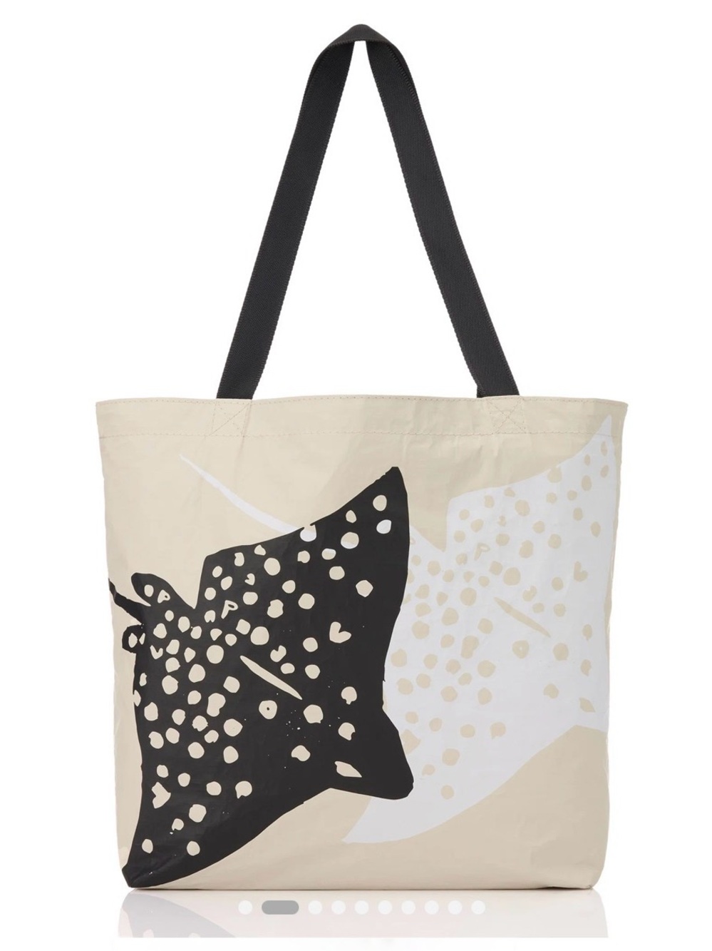 NWT SOLD OUT ALOHA Collection Reversible Tote Bag Rays Black on Sandstone